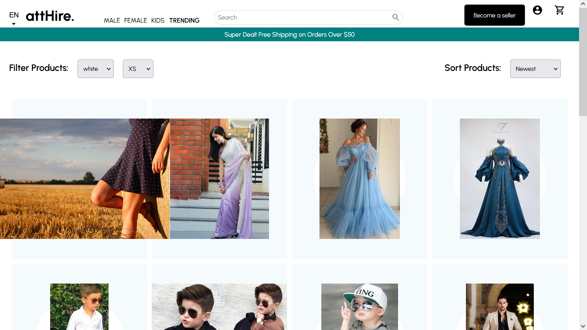 Atthire - E-commerce Platform for Clothes Rental